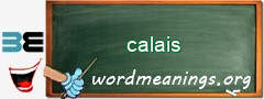 WordMeaning blackboard for calais